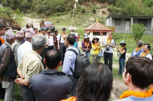 Dr. Krishna Chandra Paudel (Secretary, MoFSC Nepal) guiding an excursion for workshop